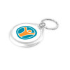Round Acrylic Keyrings Branded 1